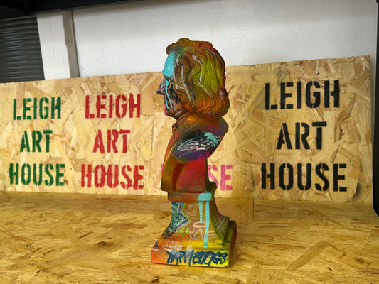 1/1 Colourful Dip Artistic Bust Sculpture 28cm