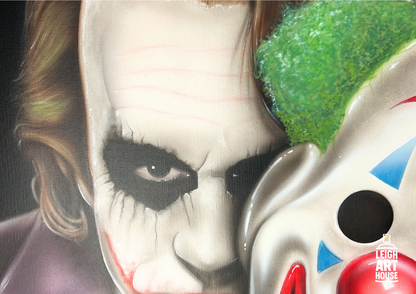 The Joker Meets The Joker Canvas 76cm x 100cm - Luke Bryant