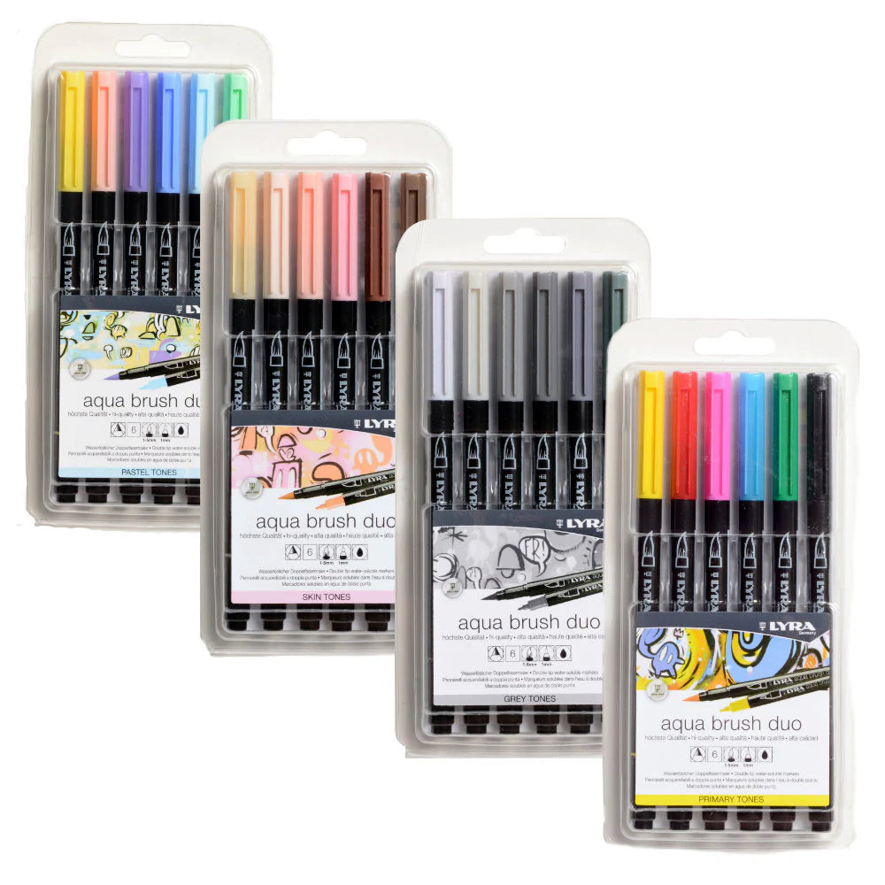 Lyra Aqua Brush Duo 6-Pen Sets