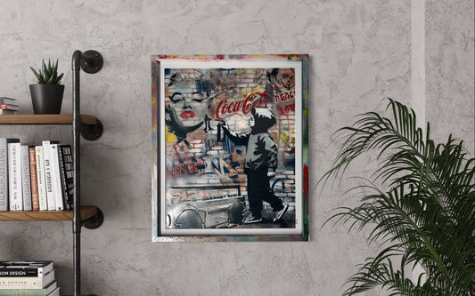 S.brown Pop Art (Framed)