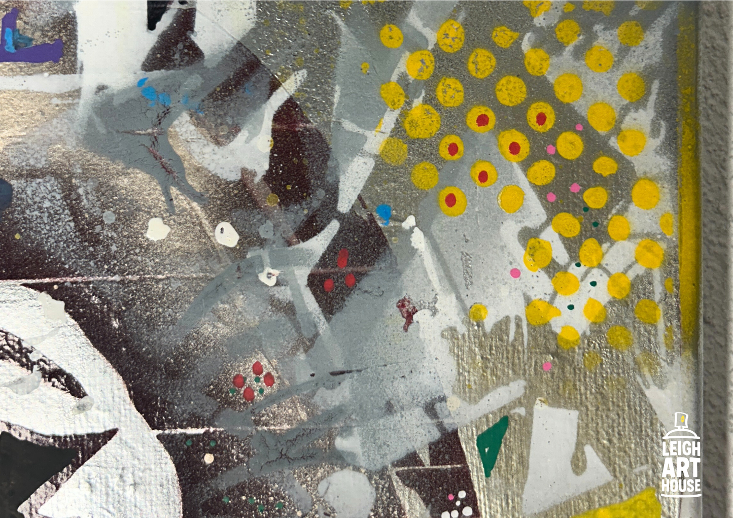 Rockstar Girl Spray Painted Canvas 36x28cm