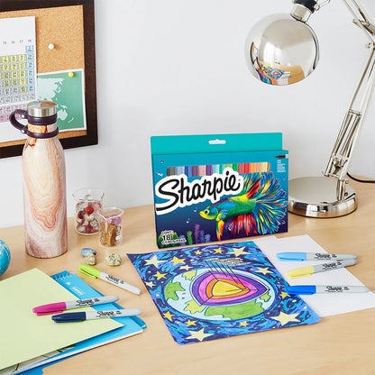 Sharpie Fine Point Permanent Marker Limited Edition Pack of 18