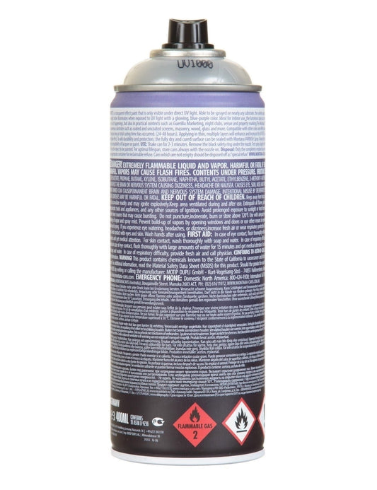 Montana UV-Effect Transparent Spray Paint 400ml - UV-Effect