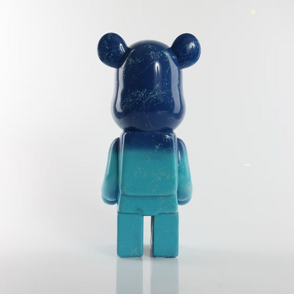 Aqua & Blue Marble Bear 28cm
