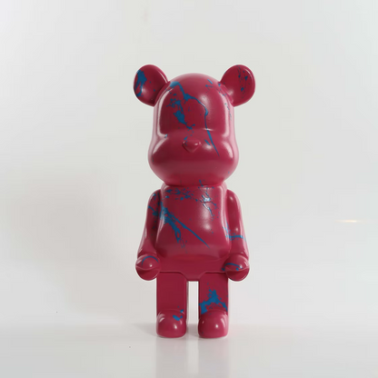 Pink Splash Marble Bear 28cm