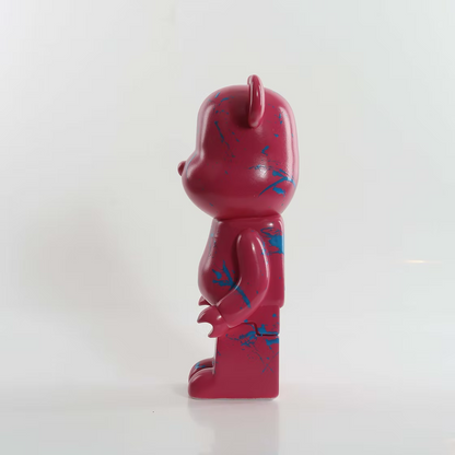Pink Splash Marble Bear 28cm