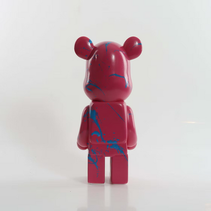 Pink Splash Marble Bear 28cm