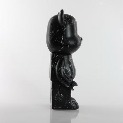 Black & White Marble Bear 28cm