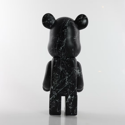 Black & White Marble Bear 28cm