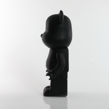 Matte Black Bear 28cm