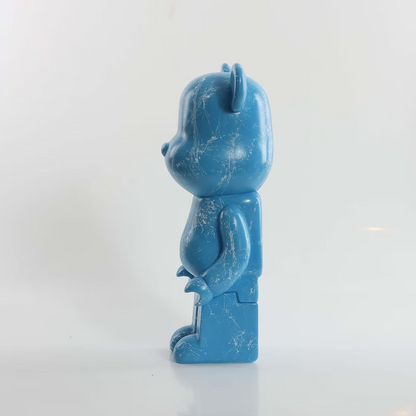 Sky Blue Marble Bear 28cm